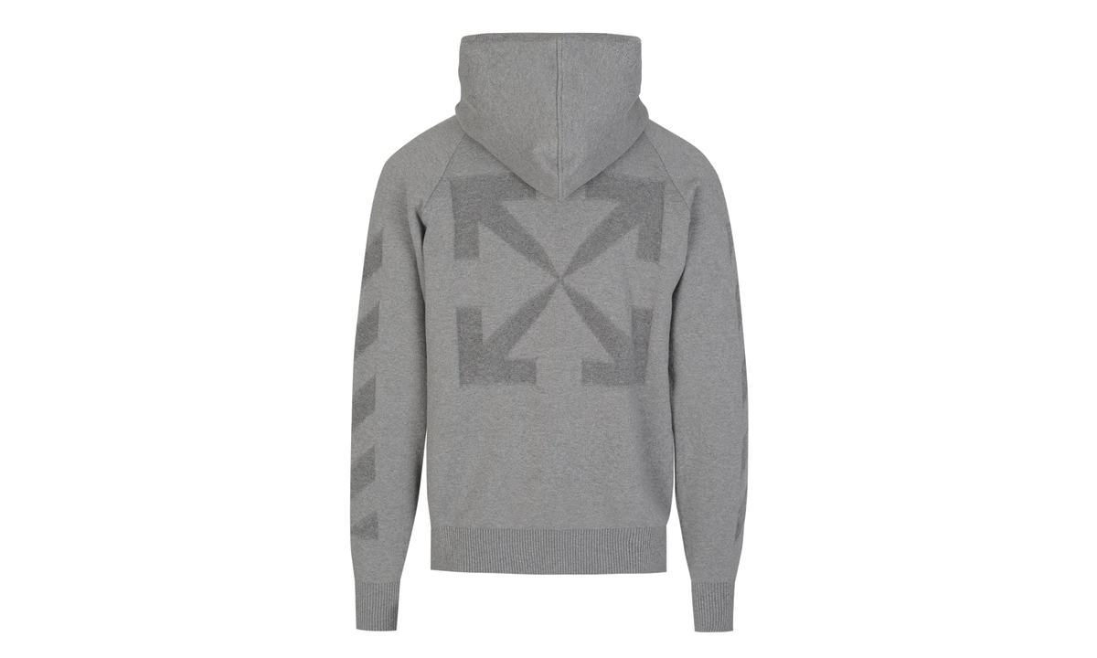 Arrow Knit Hoodie "Grey" OMHA141C99KNI0010606