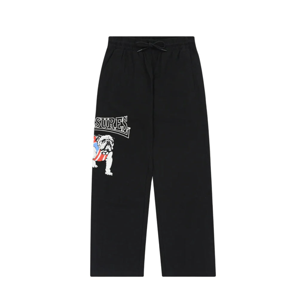 Pleasures Bulldog Cotton Pants - Black