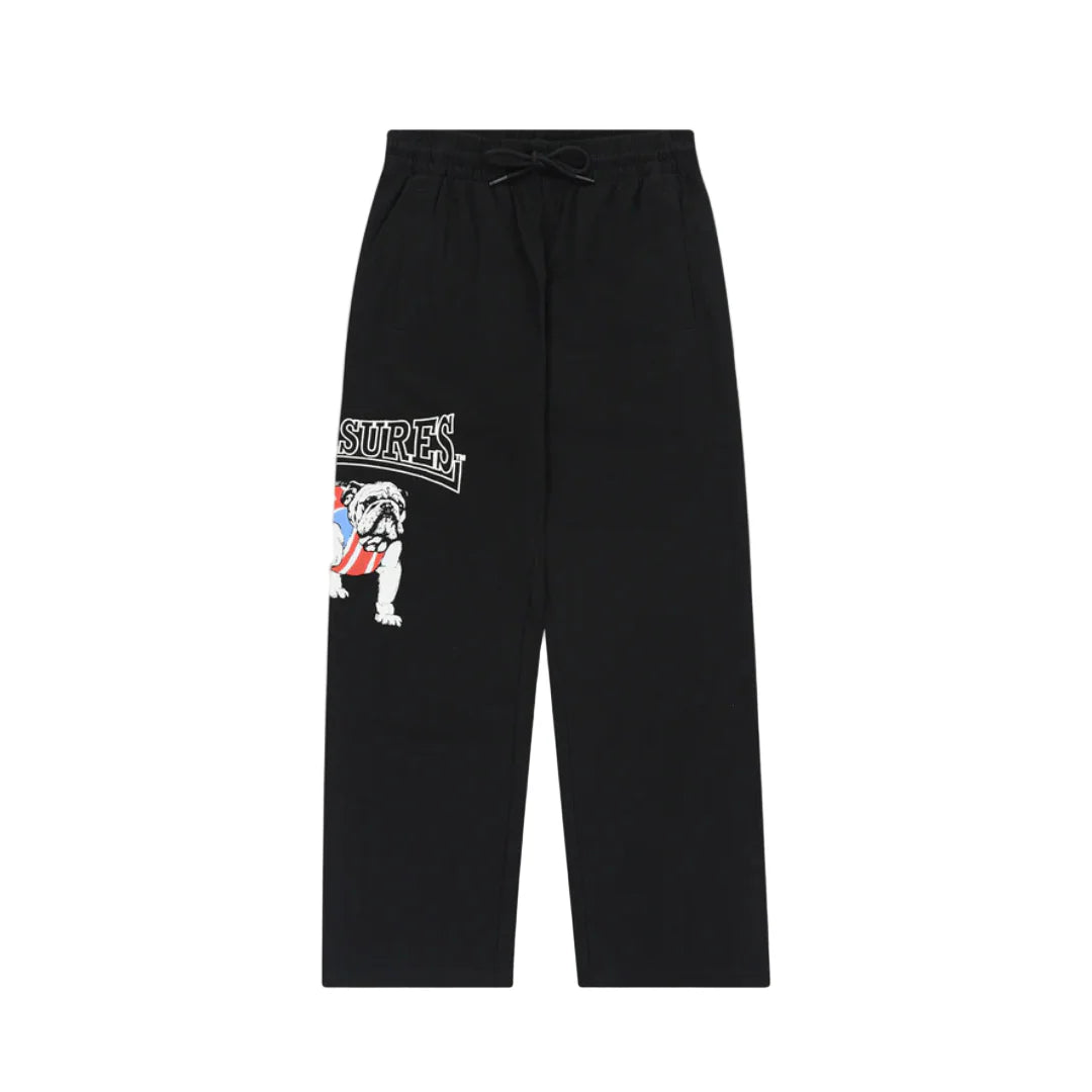 Pleasures Bulldog Cotton Pants - Black