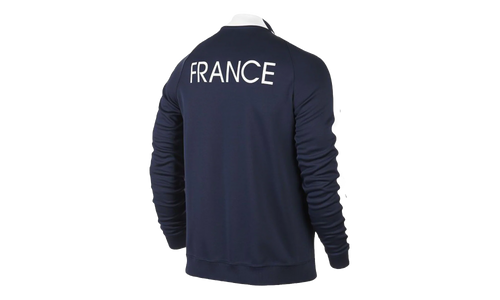 N98 France Authentic Track Jacket "Midnight Navy / White" 589858 410