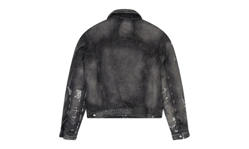 Ripped Denim Jacket "Grey" RHDMOTW0066 GRY
