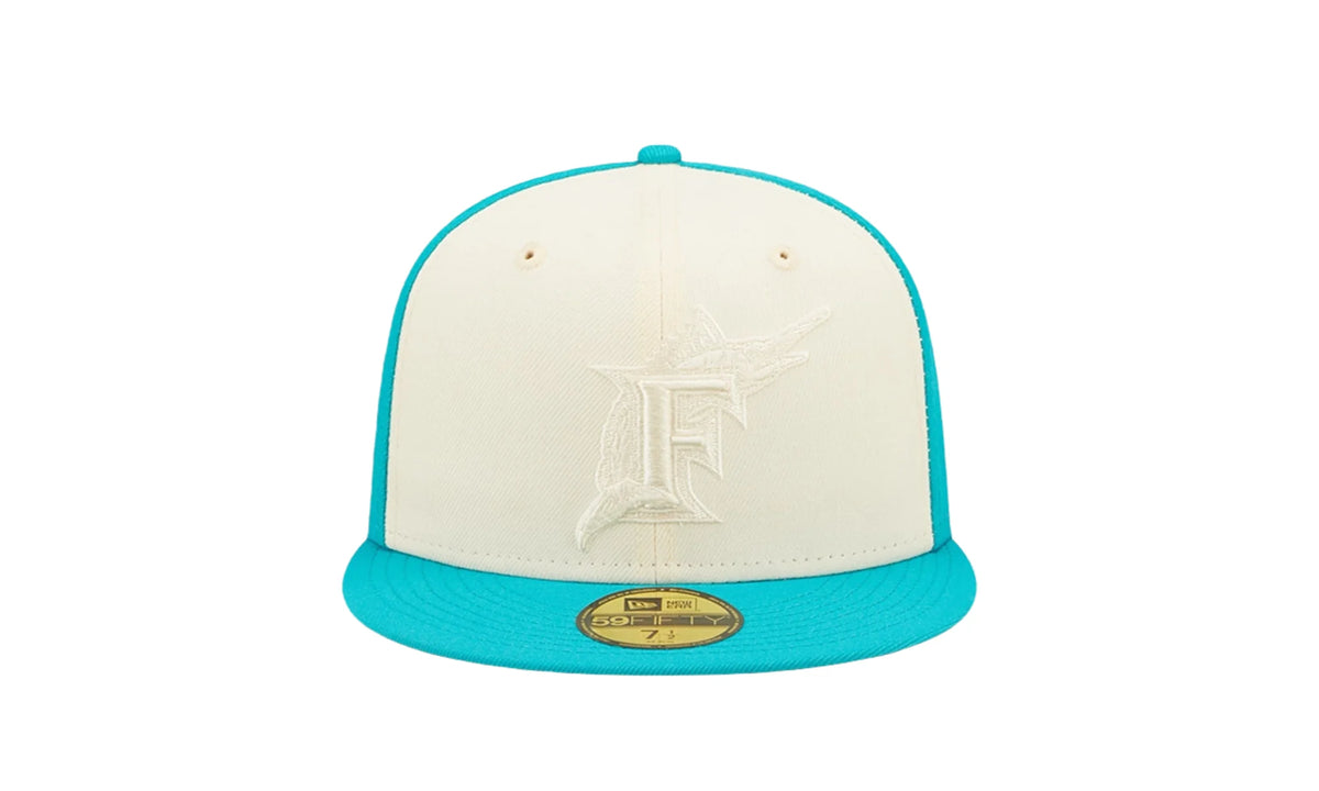 59Fifty MLB Florida Marlins Tonal 2-Tone Fitted Hat "Teal" 60243587