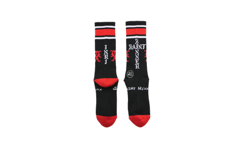 Sinner Socks "Black / Red" SM HR1 0000 112