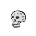 Parra Skulled Enamel Pin - White