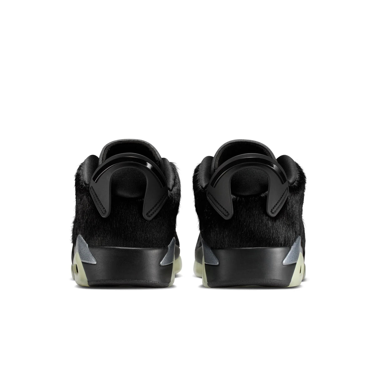 Women's  6 Retro Low - "Black Pony Hair"