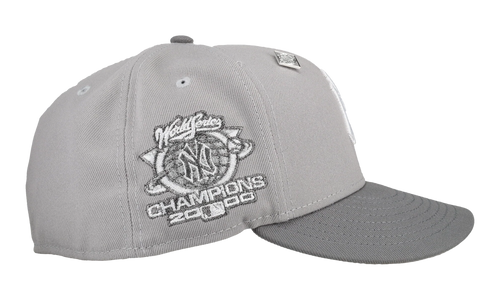 59FIFTY New York Yankees 2000 World Series Fitted Hat "Cool Grey" NE265
