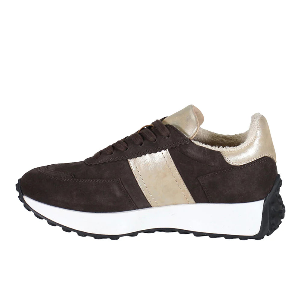 Know It All Metallic Lace Up Sneakers